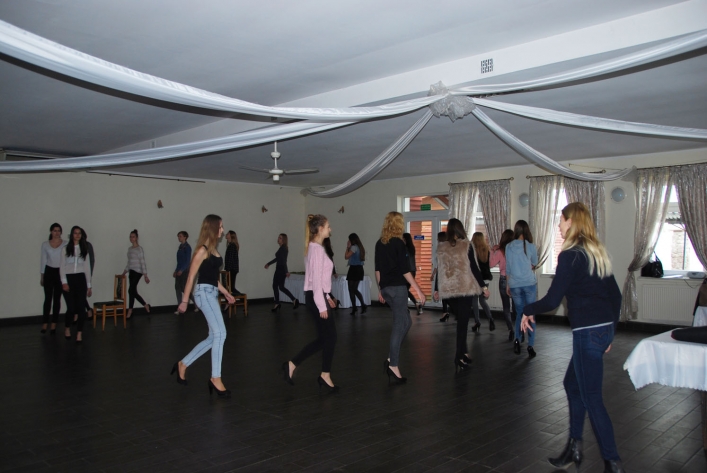 Próby choreograficzne Miss Ziemi Elbląskiej 2015
