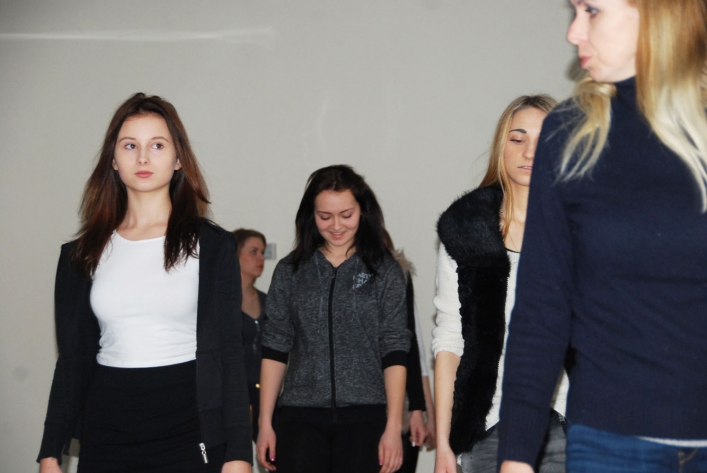 Próby choreograficzne Miss Ziemi Elbląskiej 2015