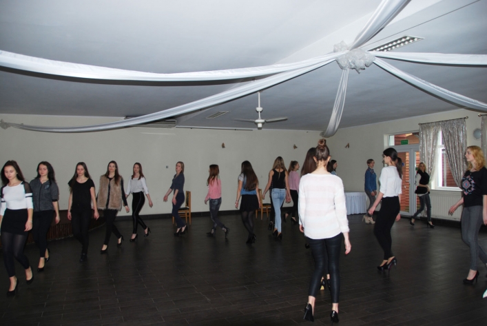 Próby choreograficzne Miss Ziemi Elbląskiej 2015