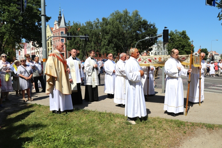 Procesja Bożego Ciała w parafii katedralnej (2018 r.)