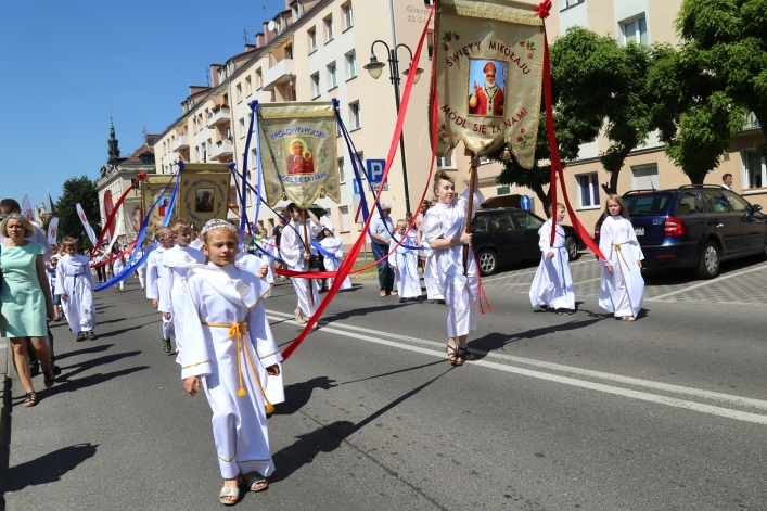 Procesja Bożego Ciała w parafii katedralnej (2018 r.)