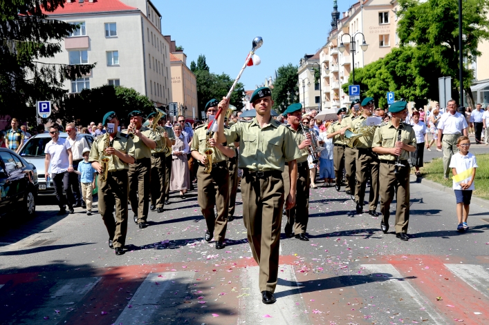 Procesja Bożego Ciała w parafii katedralnej (2018 r.)