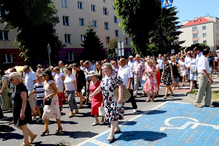 Procesja Bożego Ciała w parafii katedralnej (2018 r.)