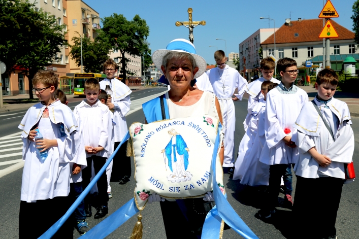Procesja Bożego Ciała w parafii katedralnej (2018 r.)