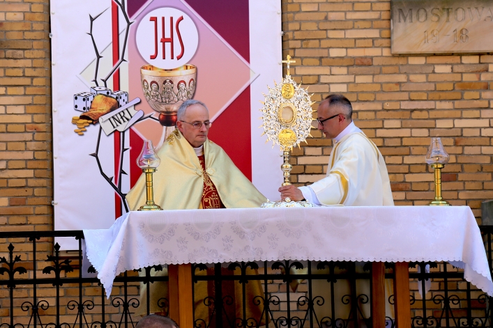 Procesja Bożego Ciała w parafii katedralnej (2018 r.)