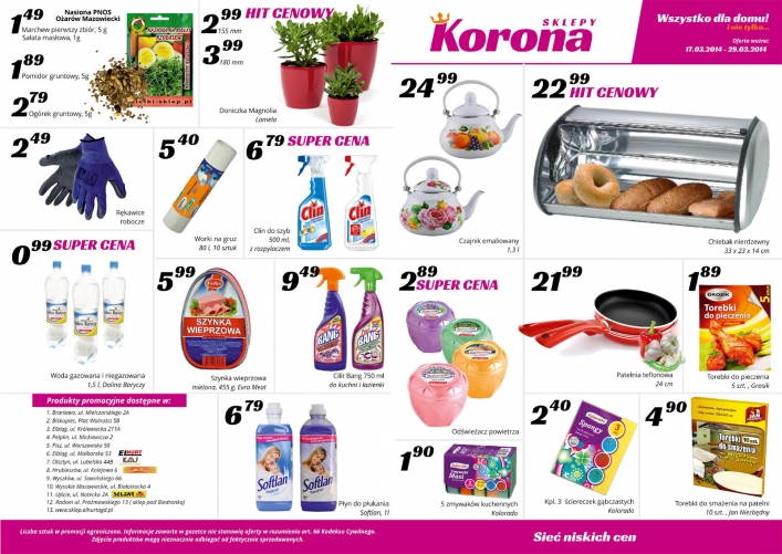 Promocje w sklepach Korony. Sprawdź dobre ceny naszych produktów.