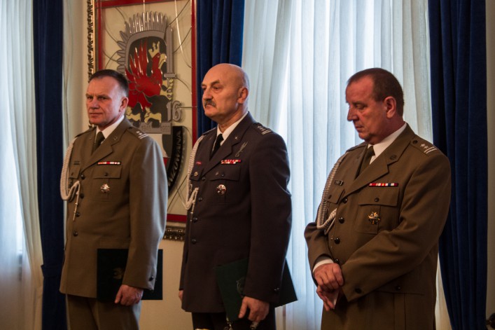 Przekazanie obowiązków nowemu wojskowemu komendantowi uzupełnień