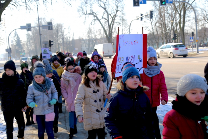 Przemarsz z Kopernikiem w SP nr 21 w Elblągu. Zakończył się tydzień z Patronem 