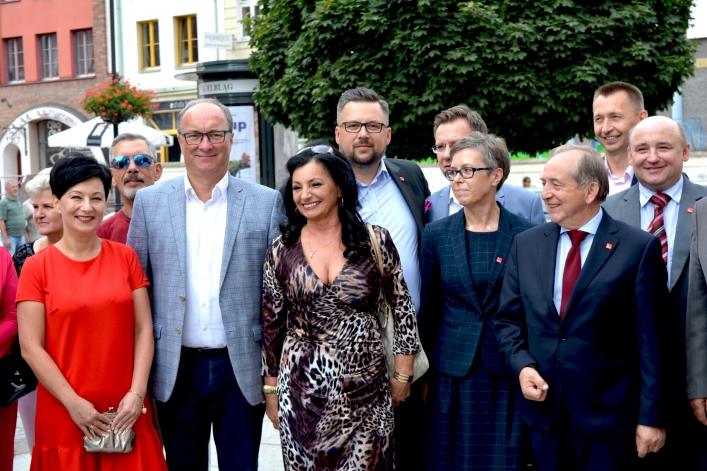 Przewodniczący SLD Włodzimierz Czarzasty w Elblągu