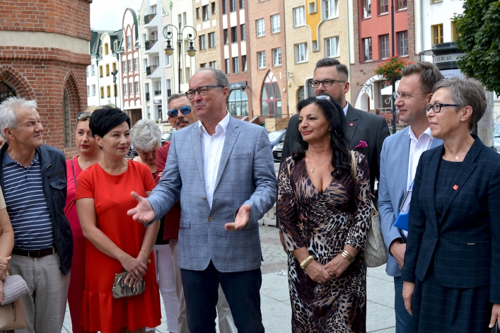 Przewodniczący SLD Włodzimierz Czarzasty w Elblągu