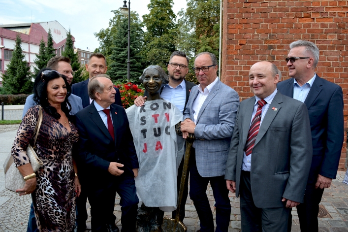 Przewodniczący SLD Włodzimierz Czarzasty w Elblągu