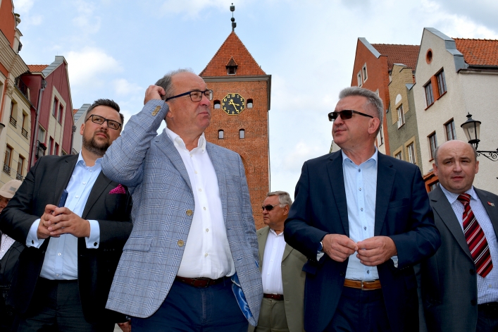 Przewodniczący SLD Włodzimierz Czarzasty w Elblągu
