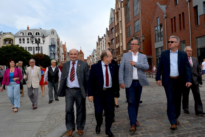 Przewodniczący SLD Włodzimierz Czarzasty w Elblągu