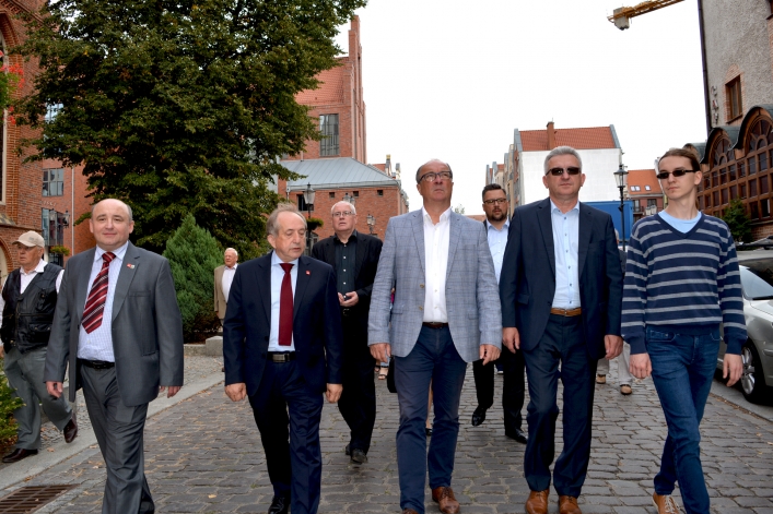 Przewodniczący SLD Włodzimierz Czarzasty w Elblągu