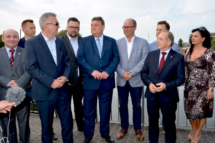 Przewodniczący SLD Włodzimierz Czarzasty w Elblągu
