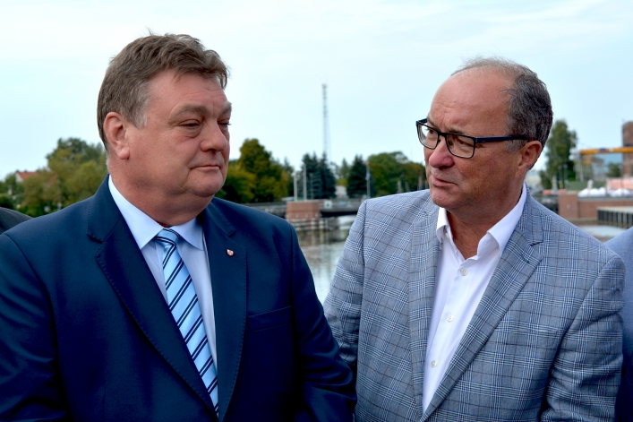 Przewodniczący SLD Włodzimierz Czarzasty w Elblągu