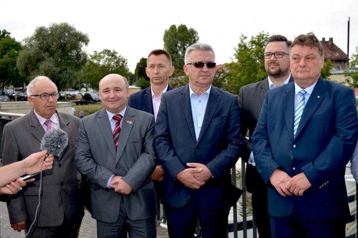 Przewodniczący SLD Włodzimierz Czarzasty w Elblągu
