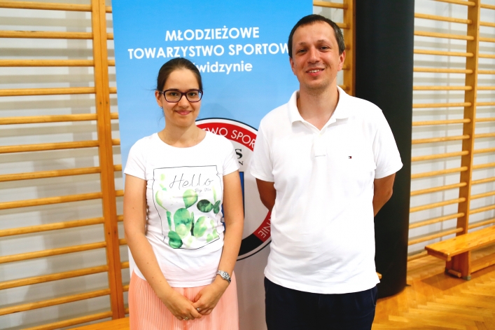 Radosław Wojtaszek z żoną Aliną Kaszlinską