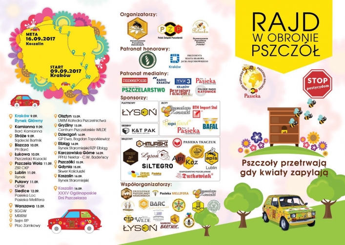 Rajd „Maluchów” w obronie pszczół zawita do Elbląga!
