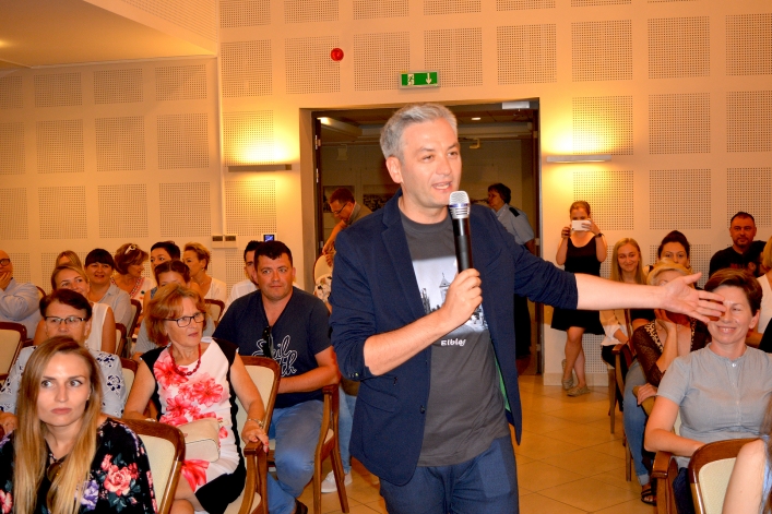 Robert Biedroń spotkał się z mieszkańcami Elbląga