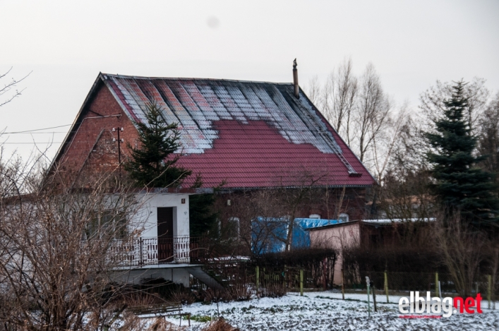 Pożar domu jednorodzinnego