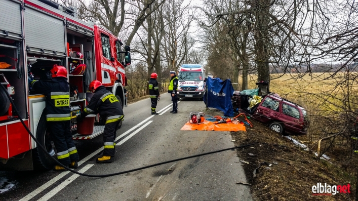 Tragiczny wypadek na drodze do Tolkmicka