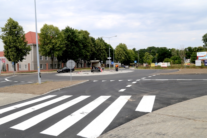 Rondo na skrzyżowaniu ulic Grottgera, Łęczyckiej i Rawskiej już prawie ukończone