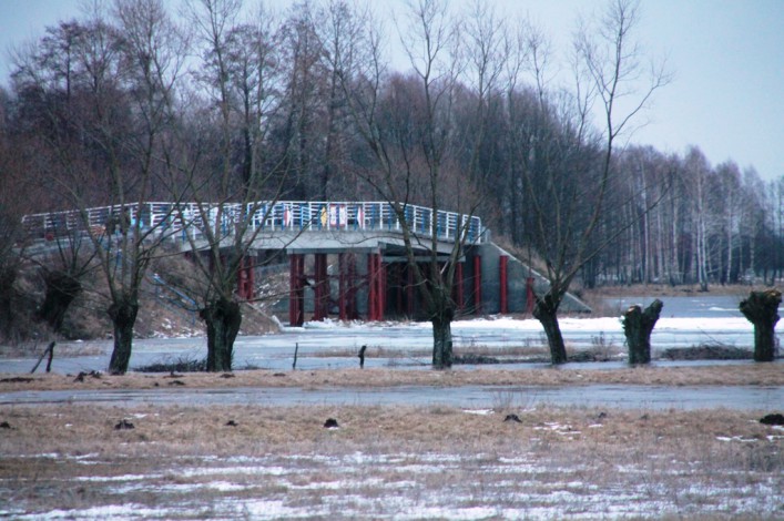 Saperzy stoczyli walkę z... zatorem lodowym. Most we wsi Cieciory uratowany