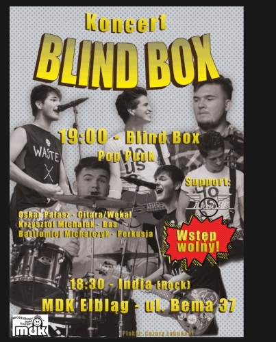 Siła młodości na scenie. Koncert zespołu Blind Box
