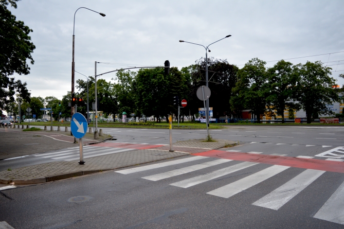 Skrzyżowanie al. Grunwaldzkiej z ul. Mickiewicza