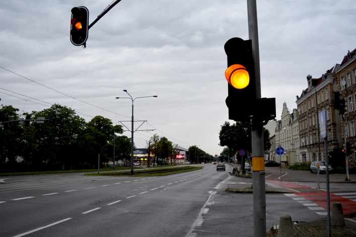 Skrzyżowanie al. Grunwaldzkiej z ul. Mickiewicza