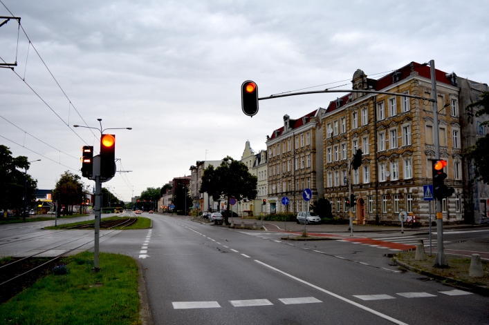 Skrzyżowanie al. Grunwaldzkiej z ul. Mickiewicza