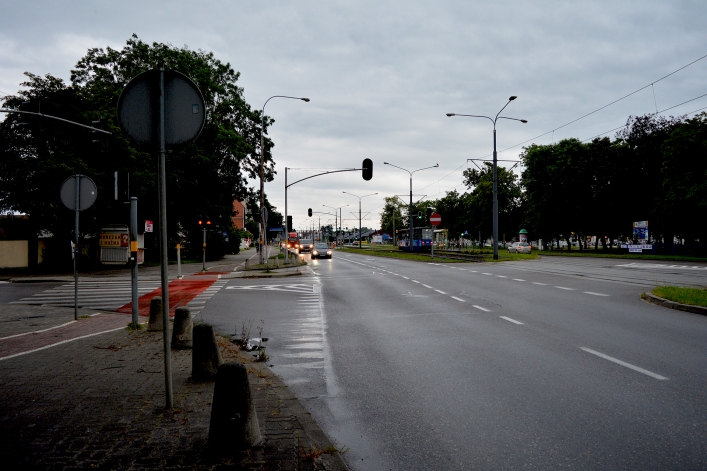 Skrzyżowanie al. Grunwaldzkiej z ul. Mickiewicza