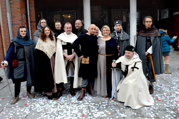 Ślub Iwony i Krzysztofa – członków Elblaskiego Bractwa Historycznego