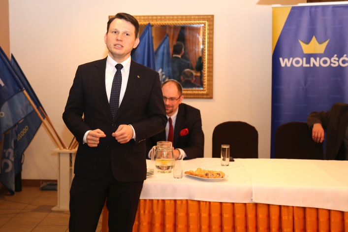 Słwomir Mentzen, wiceprezes partii „Wolność”
