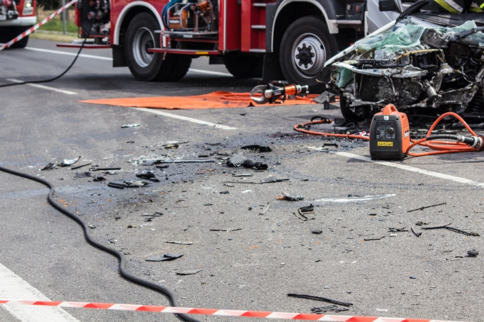 Śmiertelny wypadek na drodze krajowej numer siedem
