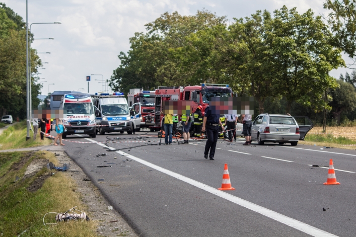Śmiertelny wypadek na drodze krajowej numer siedem