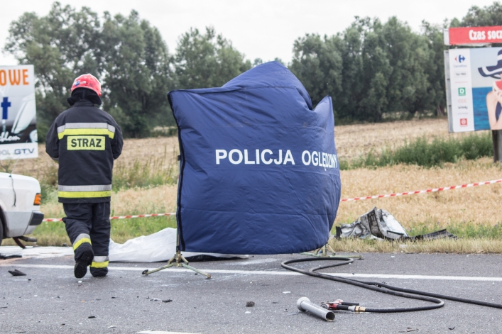 Śmiertelny wypadek na drodze krajowej numer siedem