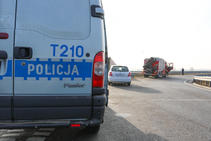 Śmiertelny wypadek na S7 - zobacz zdjęcia