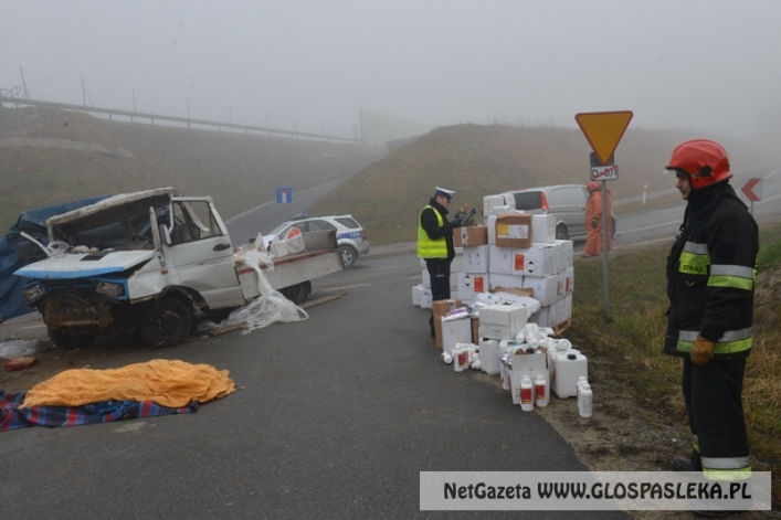 Śmiertelny wypadek na siódemce. Zginął kierowca ciężarówki