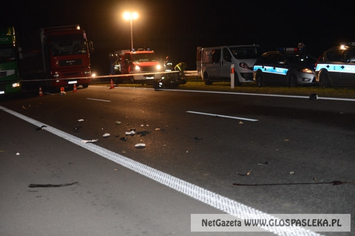 Śmiertelny wypadek pod Pasłękiem. Nie żyje motocyklista