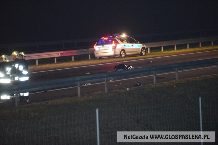 Śmiertelny wypadek pod Pasłękiem. Nie żyje motocyklista