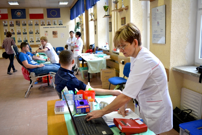 SpoKREWnieni służbą  w Komendzie Miejskiej Policji w Elblągu