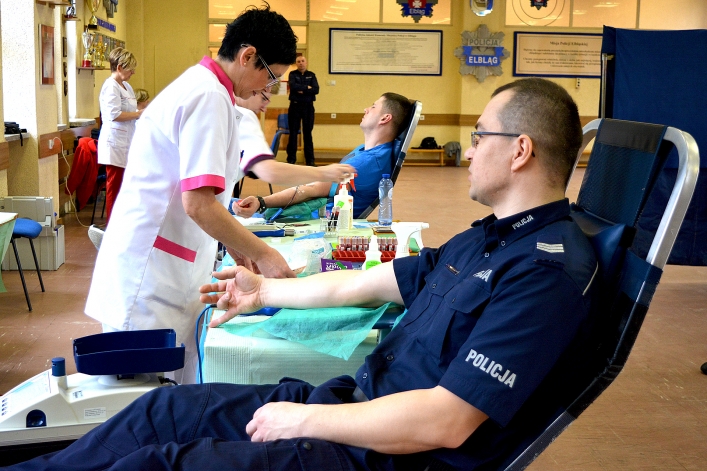 SpoKREWnieni służbą  w Komendzie Miejskiej Policji w Elblągu