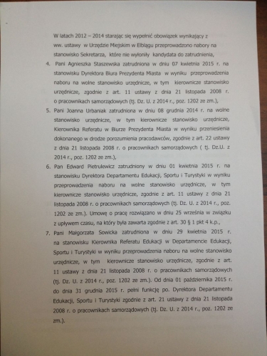Sponsorzy kampanii Prezydenta znaleźli zatrudnienie w urzędzie?