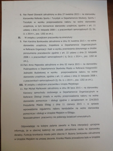Sponsorzy kampanii Prezydenta znaleźli zatrudnienie w urzędzie?