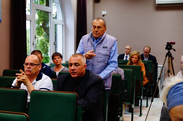 Spotkanie z  mieszkańcami Rakowa - krótkie i bez większych problemów