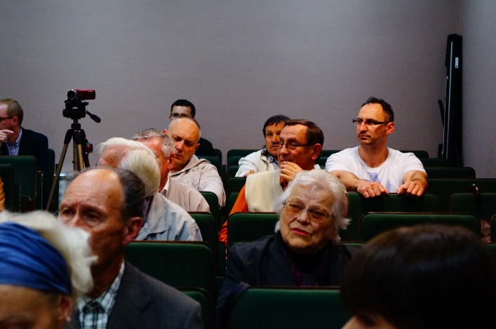 Spotkanie z  mieszkańcami Rakowa - krótkie i bez większych problemów