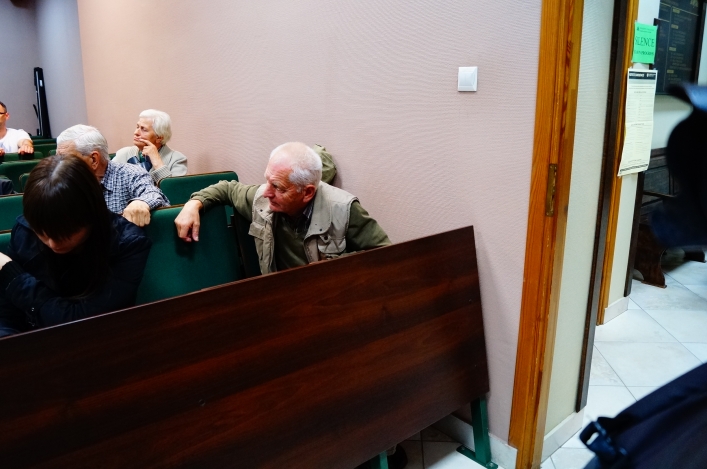 Spotkanie z  mieszkańcami Rakowa - krótkie i bez większych problemów