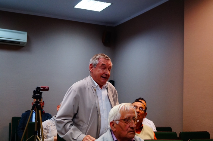 Spotkanie z  mieszkańcami Rakowa - krótkie i bez większych problemów